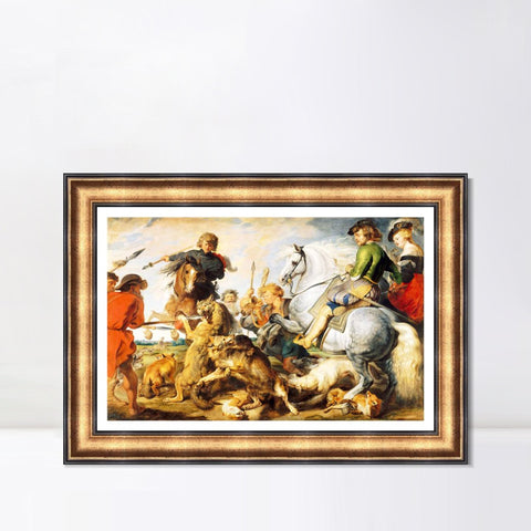 INVIN ART Framed Canvas Art Giclee Print Series#150 by Peter Paul Rubens Wall Art Living Room Home Office Decorations