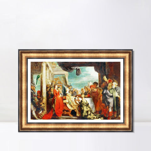 INVIN ART Framed Canvas Art Giclee Print Series#151 by Peter Paul Rubens Wall Art Living Room Home Office Decorations