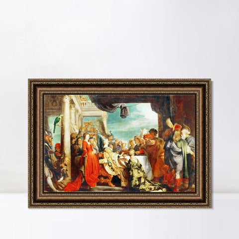 INVIN ART Framed Canvas Art Giclee Print Series#151 by Peter Paul Rubens Wall Art Living Room Home Office Decorations