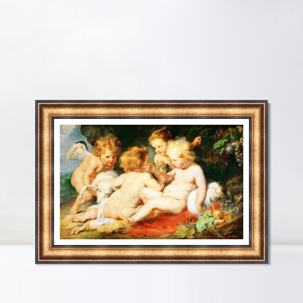 INVIN ART Framed Canvas Art Giclee Print Series#152 by Peter Paul Rubens Wall Art