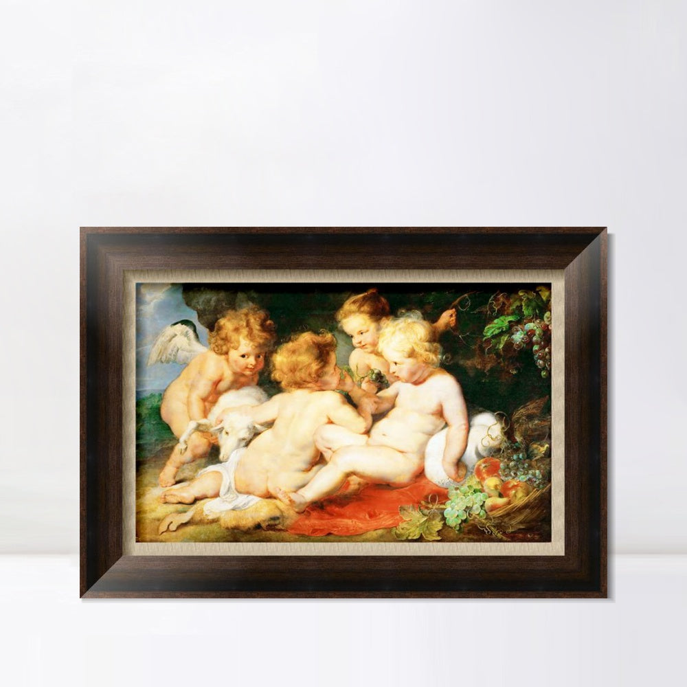 INVIN ART Framed Canvas Art Giclee Print Series#152 by Peter Paul Rubens Wall Art