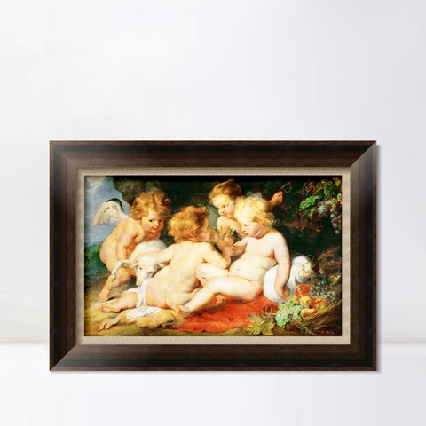 INVIN ART Framed Canvas Art Giclee Print Series#152 by Peter Paul Rubens Wall Art Living Room Home Office Decorations
