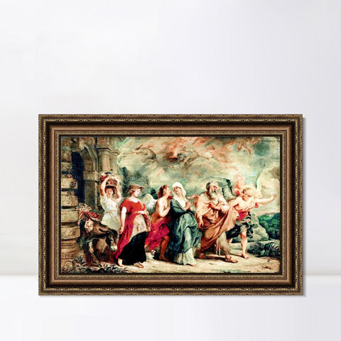 INVIN ART Framed Canvas Art Giclee Print Series#154 by Peter Paul Rubens Wall Art Living Room Home Office Decorations