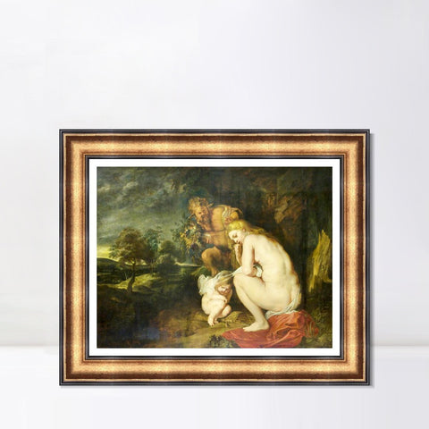INVIN ART Framed Canvas Art Giclee Print Series#155 by Peter Paul Rubens Wall Art Living Room Home Office Decorations