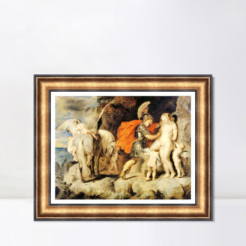 INVIN ART Framed Canvas Art Giclee Print Series#157 by Peter Paul Rubens Wall Art Living Room Home Office Decorations
