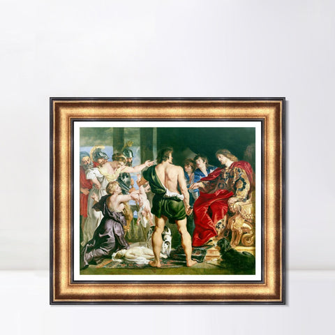 INVIN ART Framed Canvas Art Giclee Print Series#163 by Peter Paul Rubens Wall Art Living Room Home Office Decorations
