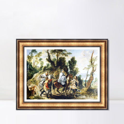 INVIN ART Framed Canvas Art Giclee Print Series#164 by Peter Paul Rubens Wall Art Living Room Home Office Decorations