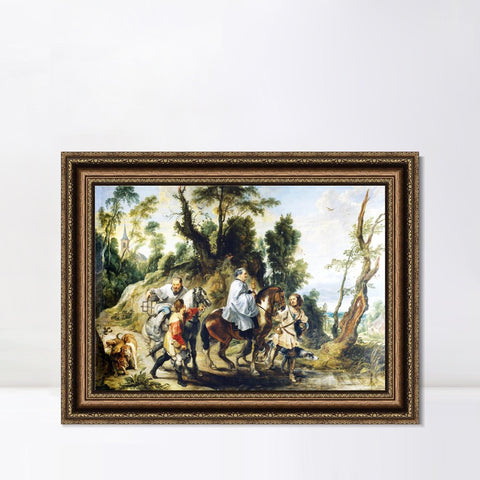 INVIN ART Framed Canvas Art Giclee Print Series#164 by Peter Paul Rubens Wall Art Living Room Home Office Decorations