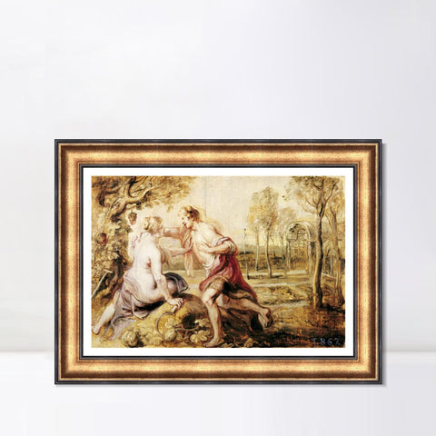 INVIN ART Framed Canvas Art Giclee Print Series#165 by Peter Paul Rubens Wall Art Living Room Home Office Decorations