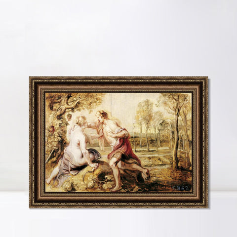 INVIN ART Framed Canvas Art Giclee Print Series#165 by Peter Paul Rubens Wall Art Living Room Home Office Decorations