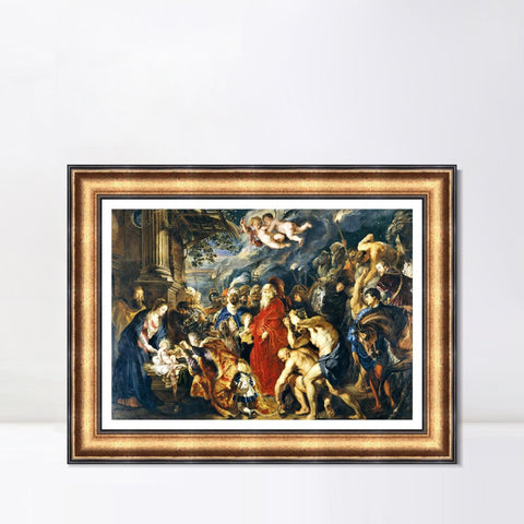 INVIN ART Framed Canvas Art Giclee Print Series#166 by Peter Paul Rubens Wall Art Living Room Home Office Decorations