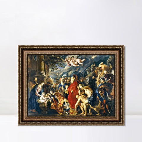 INVIN ART Framed Canvas Art Giclee Print Series#166 by Peter Paul Rubens Wall Art Living Room Home Office Decorations