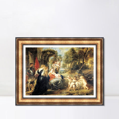 INVIN ART Framed Canvas Art Giclee Print Series#167 by Peter Paul Rubens Wall Art Living Room Home Office Decorations