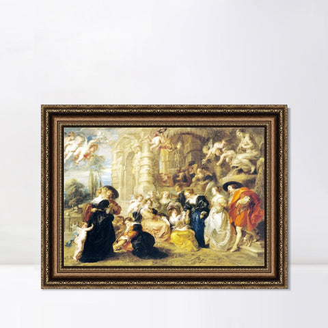 INVIN ART Framed Canvas Art Giclee Print Series#168 by Peter Paul Rubens Wall Art Living Room Home Office Decorations