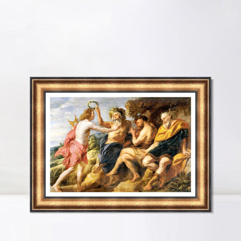 INVIN ART Framed Canvas Art Giclee Print Series#173 by Peter Paul Rubens Wall Art Living Room Home Office Decorations
