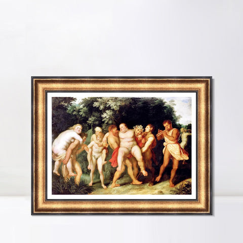 INVIN ART Framed Canvas Art Giclee Print Series#174 by Peter Paul Rubens Wall Art Living Room Home Office Decorations