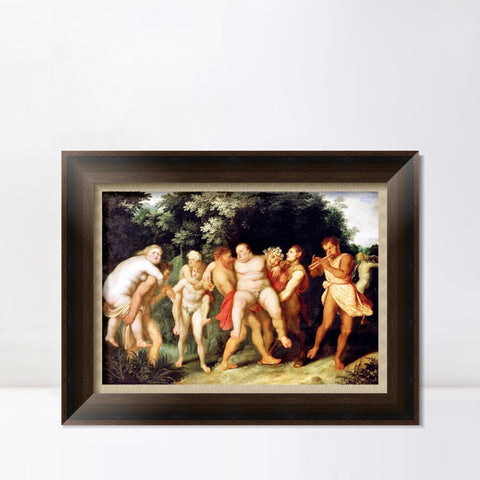 INVIN ART Framed Canvas Art Giclee Print Series#174 by Peter Paul Rubens Wall Art Living Room Home Office Decorations