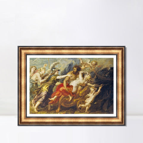 INVIN ART Framed Canvas Art Giclee Print Series#175 by Peter Paul Rubens Wall Art Living Room Home Office Decorations