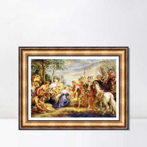INVIN ART Framed Canvas Art Giclee Print Series#176 by Peter Paul Rubens Wall Art Living Room Home Office Decorations