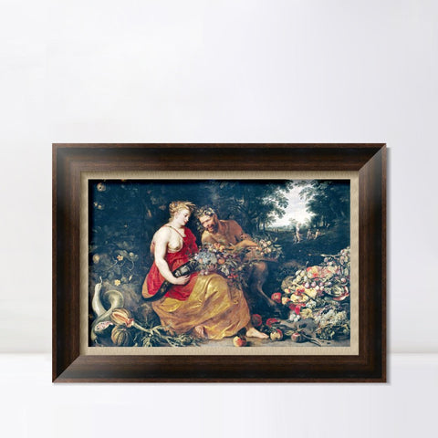 INVIN ART Framed Canvas Art Giclee Print Series#178 by Peter Paul Rubens Wall Art Living Room Home Office Decorations
