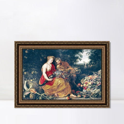 INVIN ART Framed Canvas Art Giclee Print Series#178 by Peter Paul Rubens Wall Art Living Room Home Office Decorations