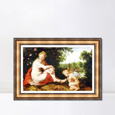INVIN ART Framed Canvas Art Giclee Print Series#185 by Peter Paul Rubens Wall Art Living Room Home Office Decorations