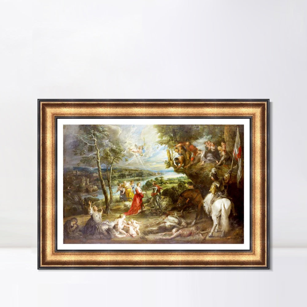 INVIN ART Framed Canvas Art Giclee Print Series#186 by Peter Paul Rubens Wall Art