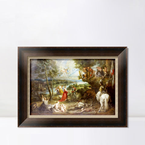 INVIN ART Framed Canvas Art Giclee Print Series#186 by Peter Paul Rubens Wall Art Living Room Home Office Decorations