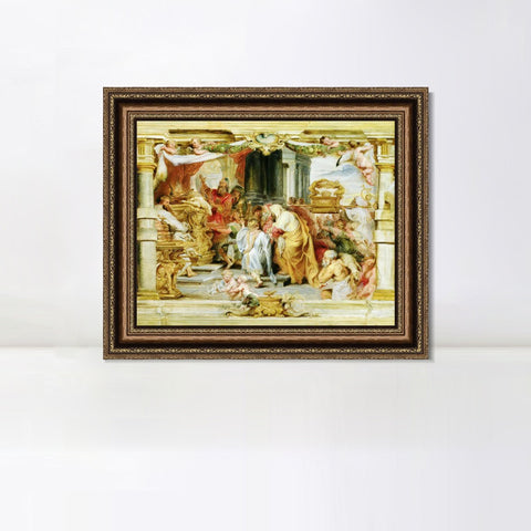 INVIN ART Framed Canvas Art Giclee Print Series#187 by Peter Paul Rubens Wall Art Living Room Home Office Decorations