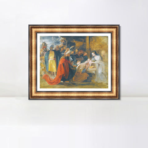 INVIN ART Framed Canvas Art Giclee Print Series#191 by Peter Paul Rubens Wall Art Living Room Home Office Decorations