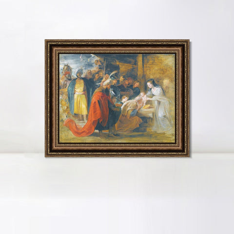 INVIN ART Framed Canvas Art Giclee Print Series#191 by Peter Paul Rubens Wall Art Living Room Home Office Decorations