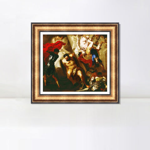 INVIN ART Framed Canvas Art Giclee Print Series#193 by Peter Paul Rubens Wall Art Living Room Home Office Decorations