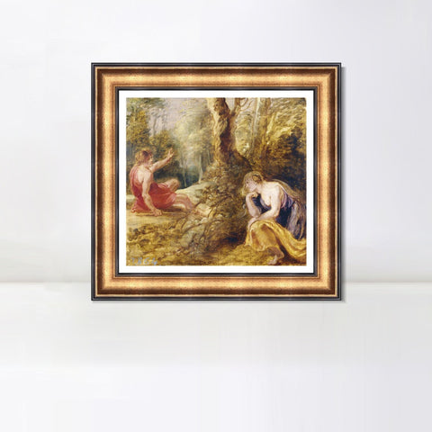 INVIN ART Framed Canvas Art Giclee Print Series#194 by Peter Paul Rubens Wall Art Living Room Home Office Decorations