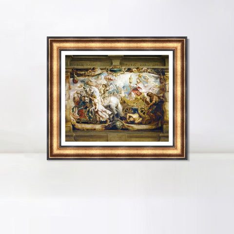 INVIN ART Framed Canvas Art Giclee Print Series#195 by Peter Paul Rubens Wall Art Living Room Home Office Decorations