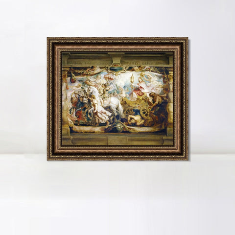 INVIN ART Framed Canvas Art Giclee Print Series#195 by Peter Paul Rubens Wall Art Living Room Home Office Decorations