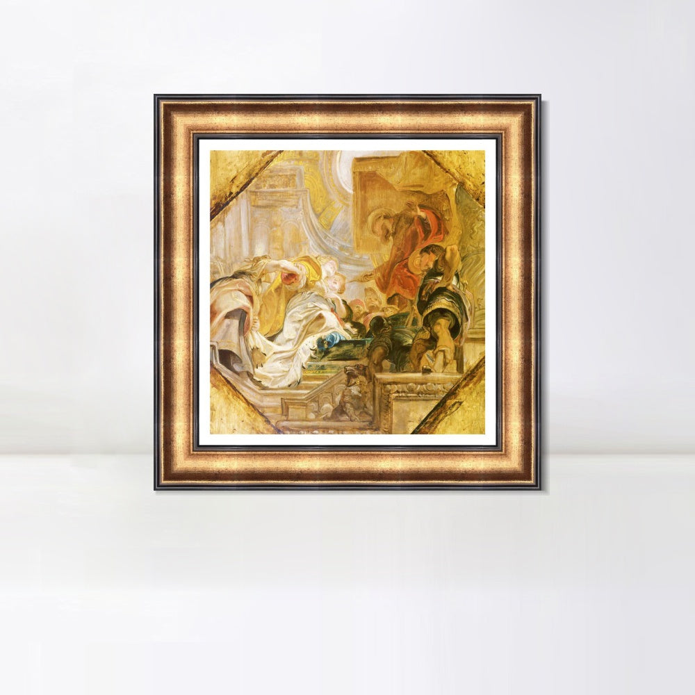 INVIN ART Framed Canvas Art Giclee Print Series#196 by Peter Paul Rubens Wall Art Living Room Home Office Decorations