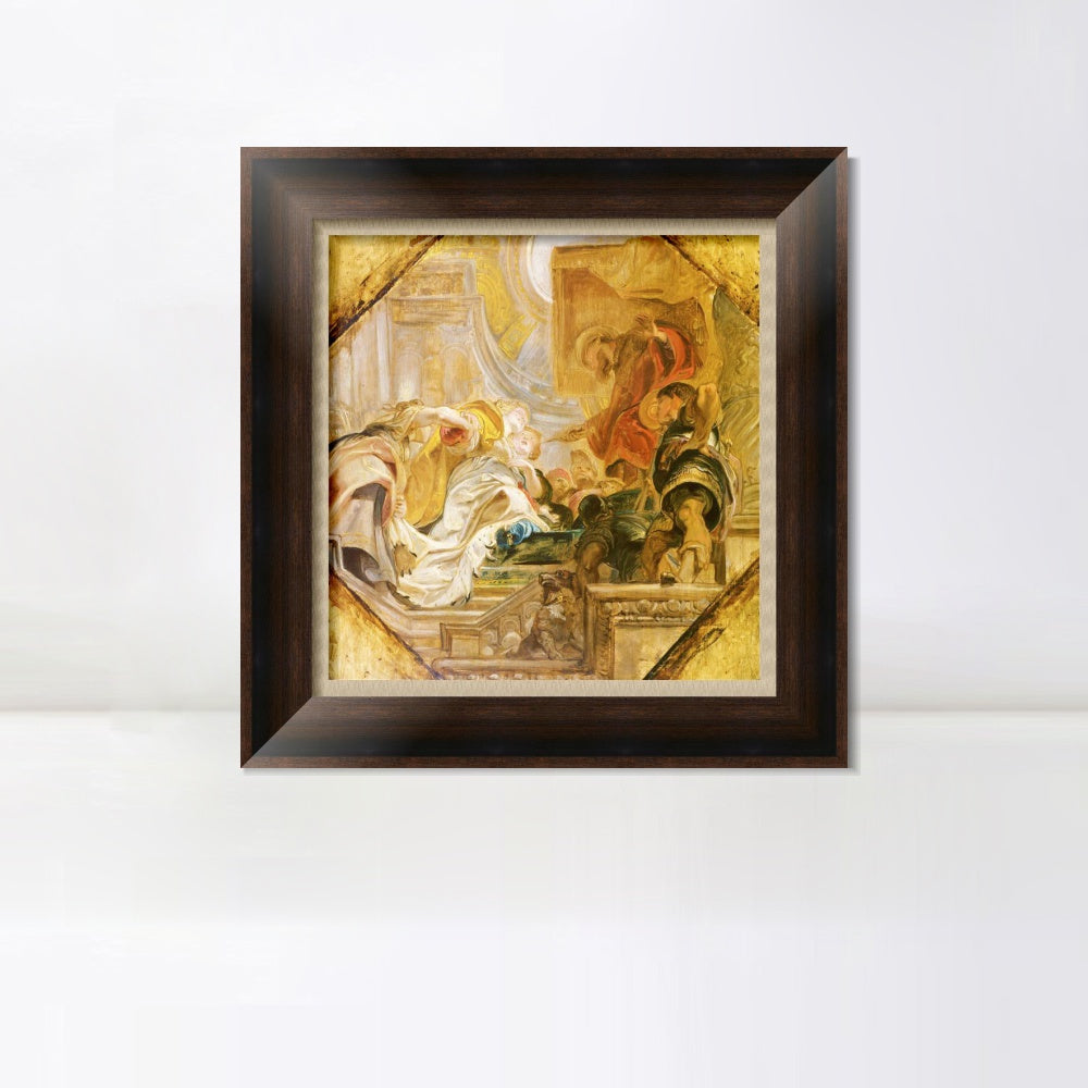 INVIN ART Framed Canvas Art Giclee Print Series#196 by Peter Paul Rubens Wall Art Living Room Home Office Decorations