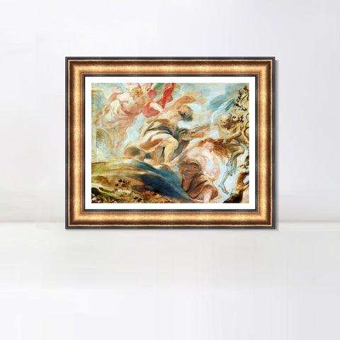 INVIN ART Framed Canvas Art Giclee Print Series#197 by Peter Paul Rubens Wall Art Living Room Home Office Decorations