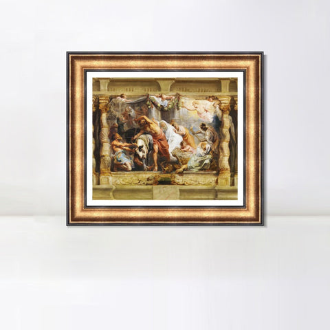 INVIN ART Framed Canvas Art Giclee Print Series#199 by Peter Paul Rubens Wall Art Living Room Home Office Decorations