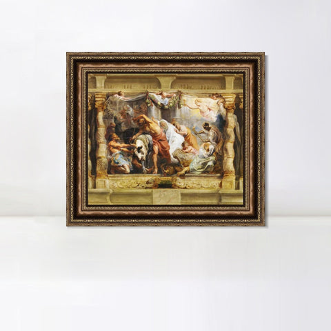 INVIN ART Framed Canvas Art Giclee Print Series#199 by Peter Paul Rubens Wall Art Living Room Home Office Decorations