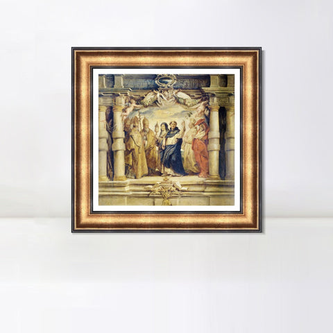 INVIN ART Framed Canvas Art Giclee Print Series#203 by Peter Paul Rubens Wall Art Living Room Home Office Decorations