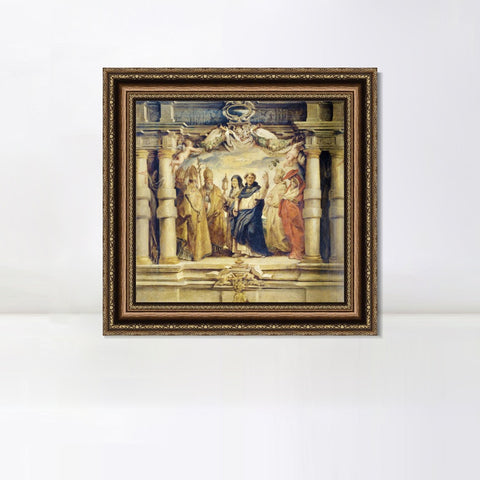 INVIN ART Framed Canvas Art Giclee Print Series#203 by Peter Paul Rubens Wall Art Living Room Home Office Decorations