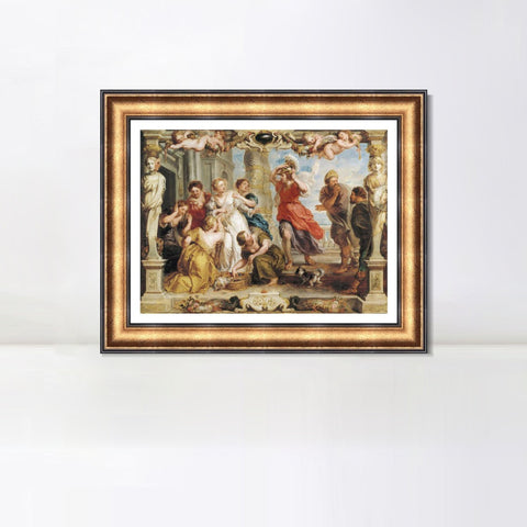 INVIN ART Framed Canvas Art Giclee Print Series#204 by Peter Paul Rubens Wall Art Living Room Home Office Decorations