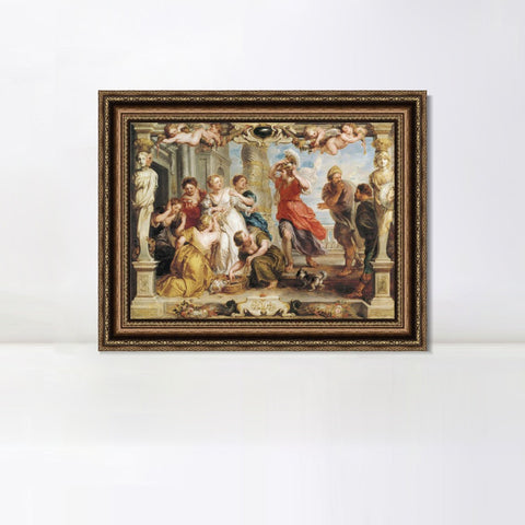 INVIN ART Framed Canvas Art Giclee Print Series#204 by Peter Paul Rubens Wall Art Living Room Home Office Decorations
