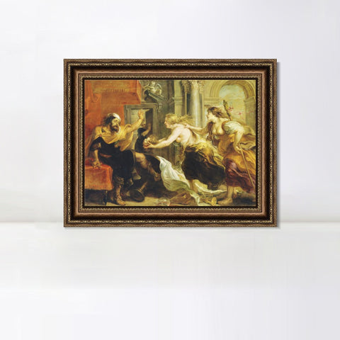 INVIN ART Framed Canvas Art Giclee Print Series#205 by Peter Paul Rubens Wall Art Living Room Home Office Decorations