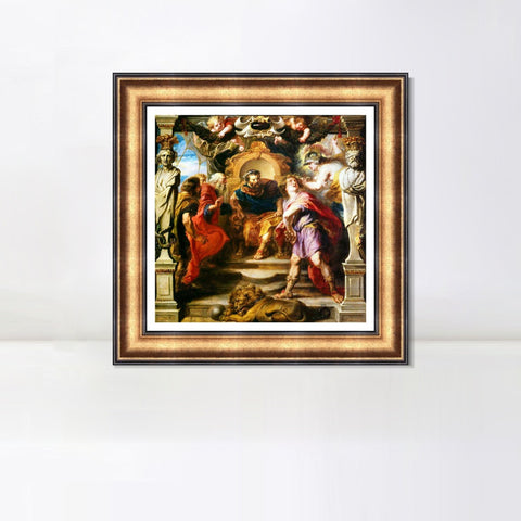 INVIN ART Framed Canvas Art Giclee Print Series#208 by Peter Paul Rubens Wall Art Living Room Home Office Decorations