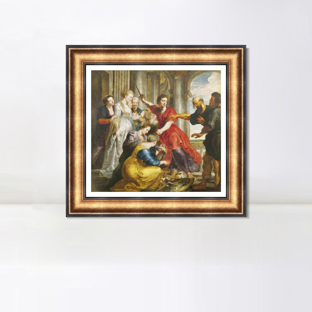 INVIN ART Framed Canvas Art Giclee Print Series#210 by Peter Paul Rubens Wall Art Living Room Home Office Decorations