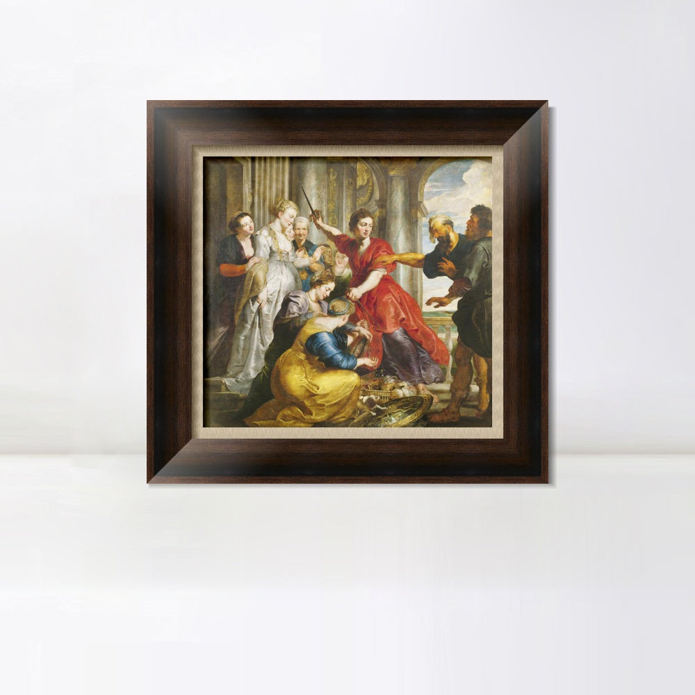 INVIN ART Framed Canvas Art Giclee Print Series#210 by Peter Paul Rubens Wall Art Living Room Home Office Decorations