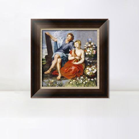 INVIN ART Framed Canvas Art Giclee Print Series#213 by Peter Paul Rubens Wall Art Living Room Home Office Decorations