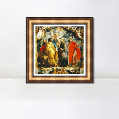 INVIN ART Framed Canvas Art Giclee Print Series#215 by Peter Paul Rubens Wall Art Living Room Home Office Decorations